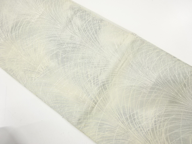 アンティーク　草葉模様織り出し袋帯（着用可）